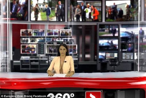 Topless newsreader replaced after signing up for Playboy shoot。